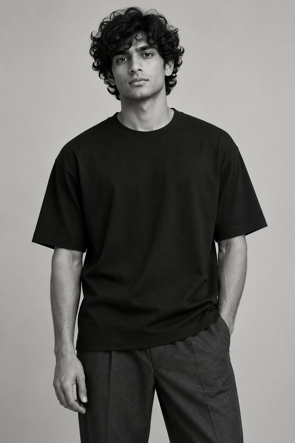 Sample black T-shirt
